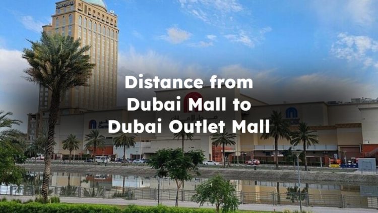 Distance from Dubai Mall to Dubai Outlet Mall