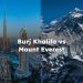 Burj Khalifa vs Mount Everest