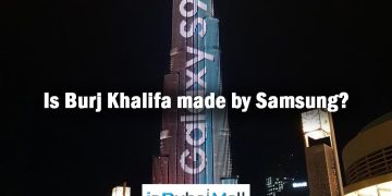 Is Burj Khalifa made by Samsung?